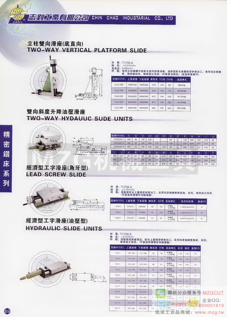 立柱双向滑座 底直向,双向斜度升降油压滑座,经济型工字滑座 角牙型,经济型工字滑座 油压型