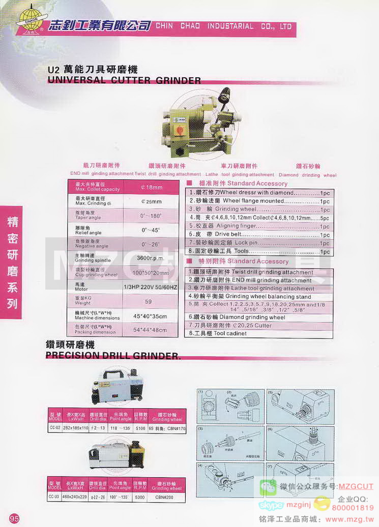 U2万能刀具研磨机,钻头研磨机