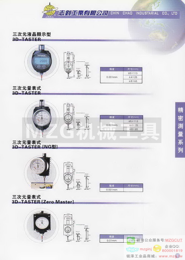 三次元液压显示型,三次元量表式