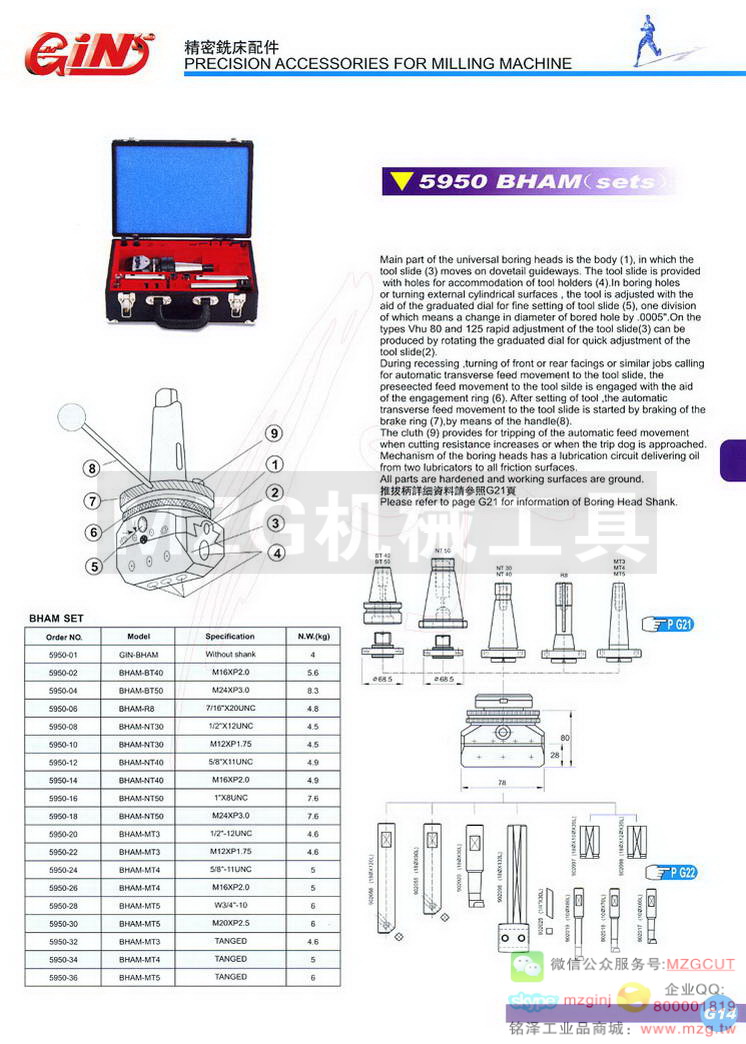 5950 GIN-BHAM万能自动搪孔器