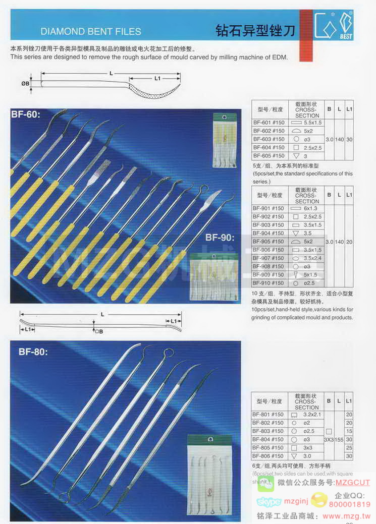台湾一品BEST BF-60 BF-90钻石异型锉刀,BF-80钻石异型锉刀
