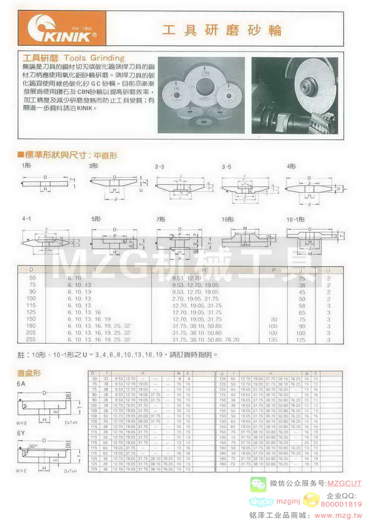 工具研磨砂轮