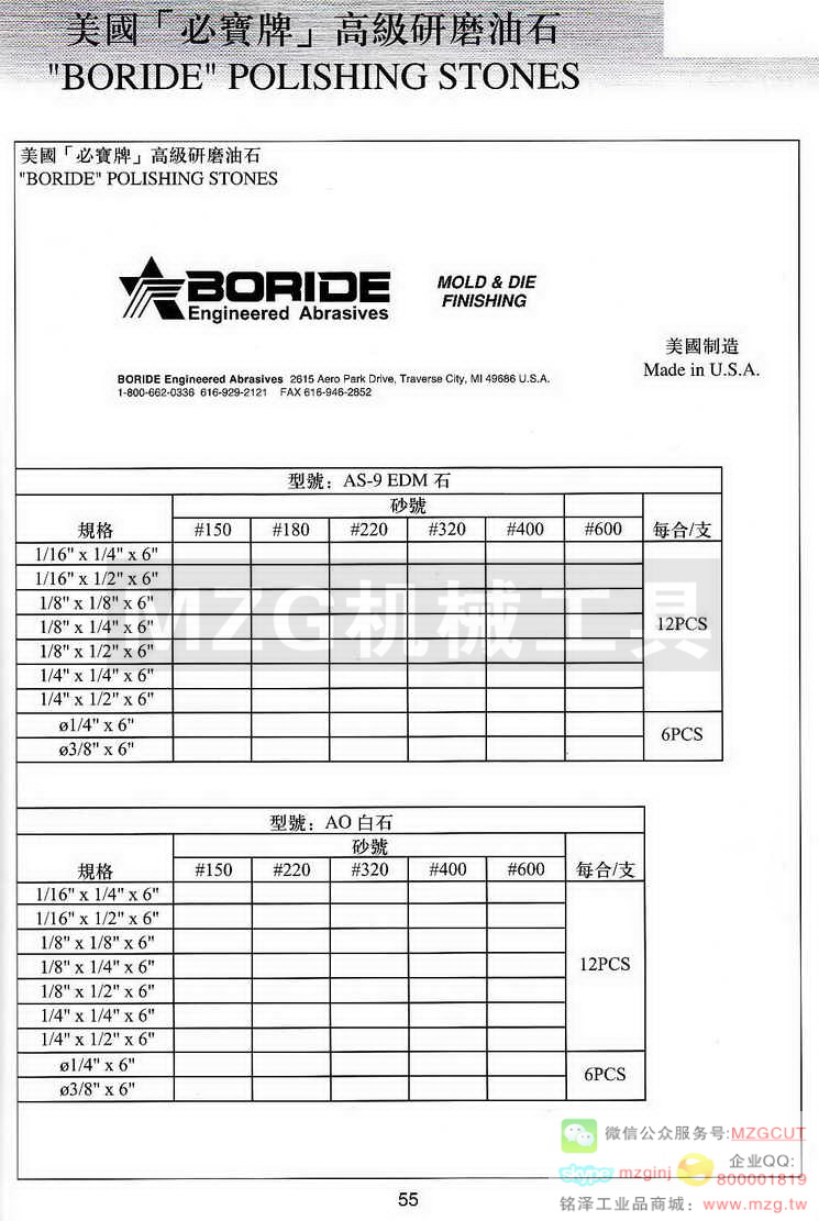 美国BORIDE必宝油石