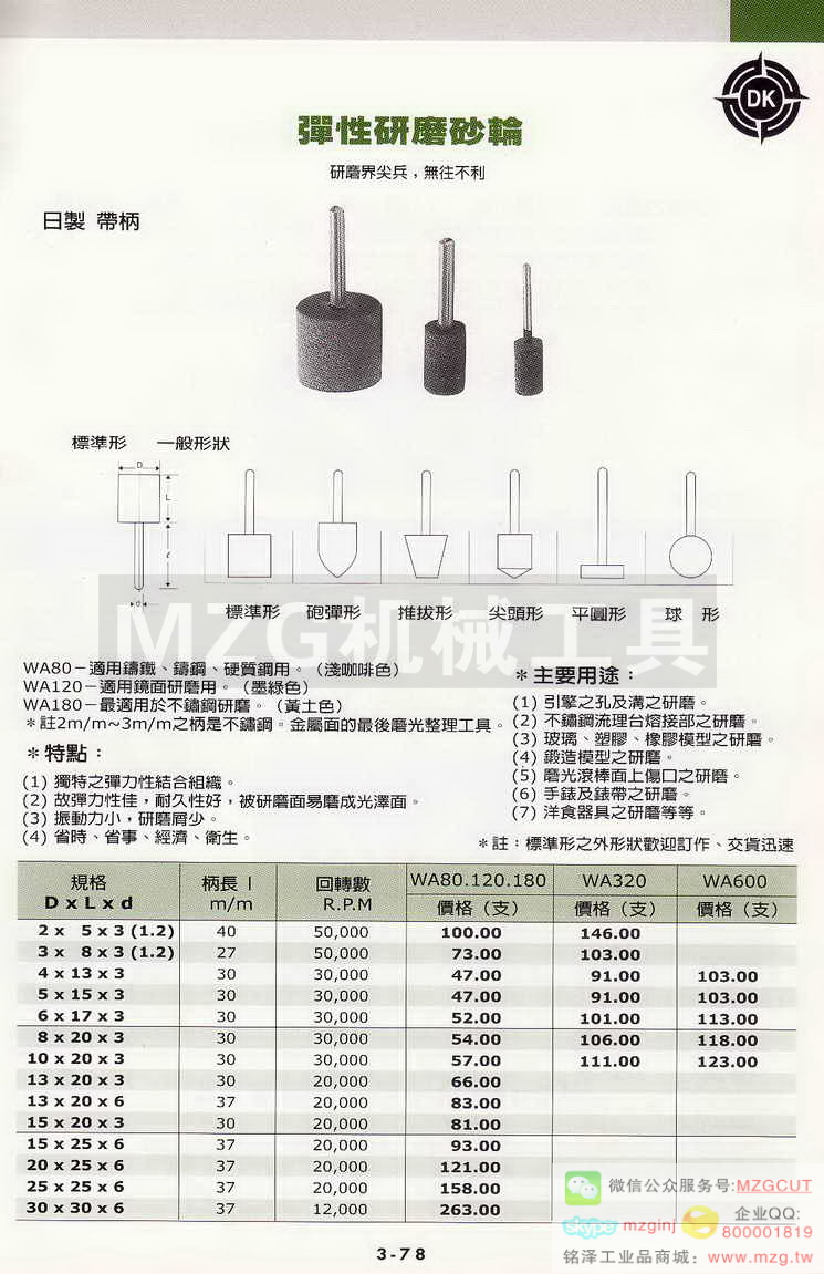 MORISHIMA钻头,RPC钻头,Super水泥钻头,德国KEIL水泥钻头,DK砂轮,日本大和樱花N.G.C油石,Kanto切削液,DIXI刀具