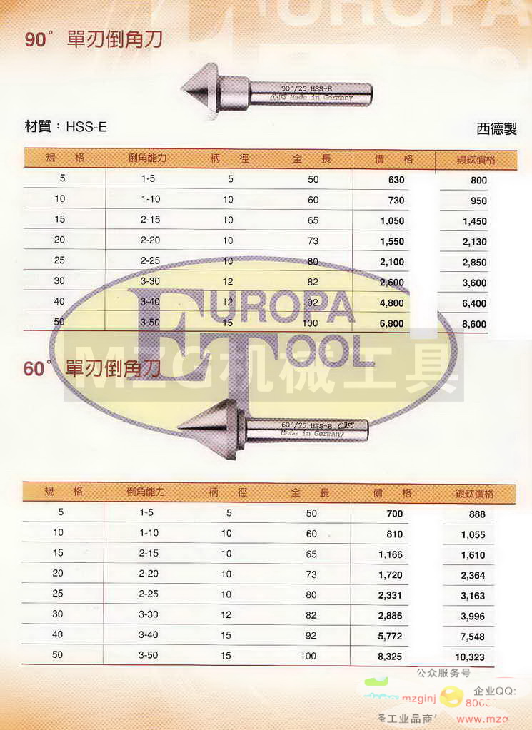 欧霸ET丝攻,铣刀,钻头,中心钻,定点钻,机械铰刀