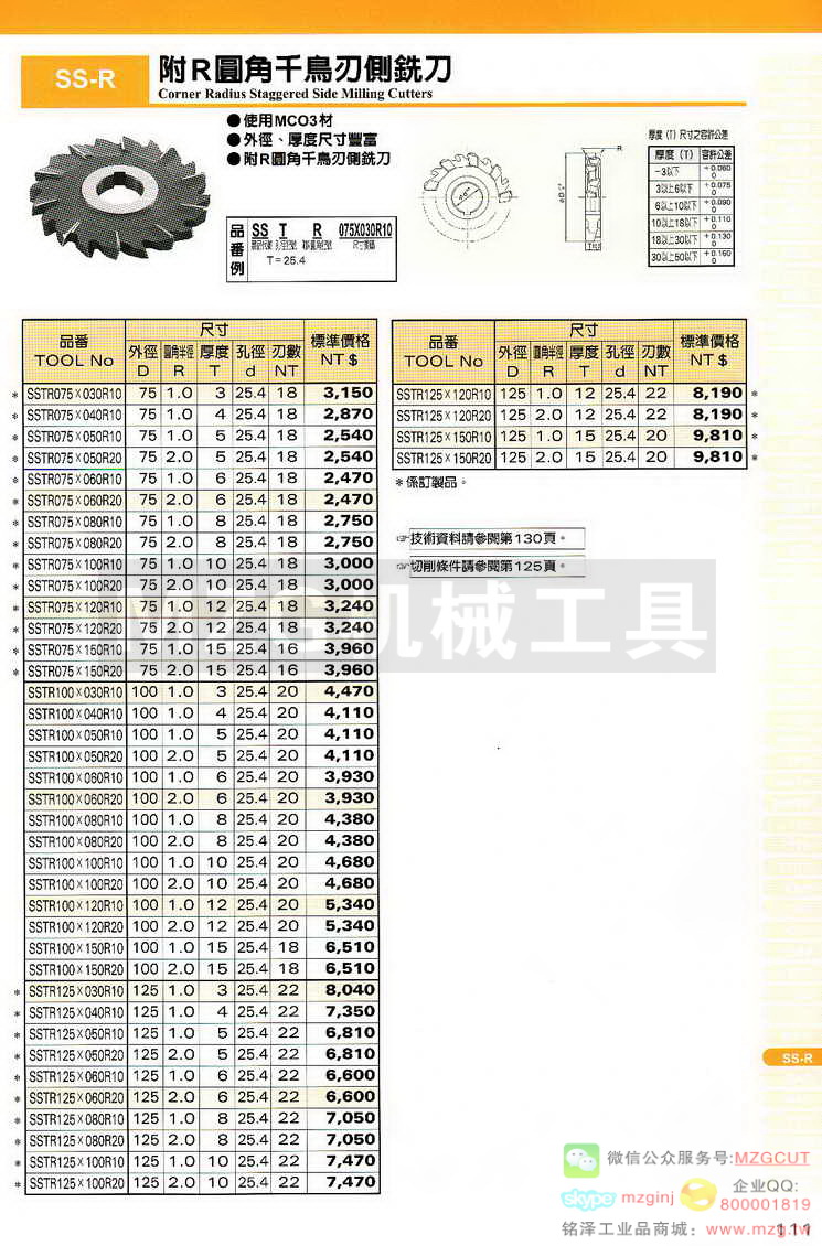 MCO锯片,MCO铰刀,MCO倒角刀