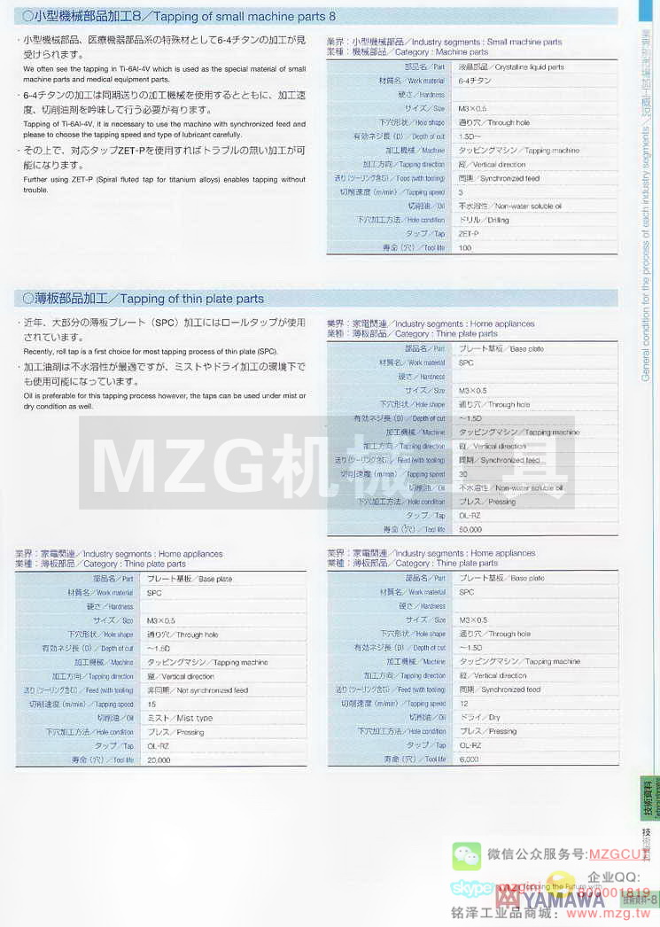 日本YAMAWA技术资料