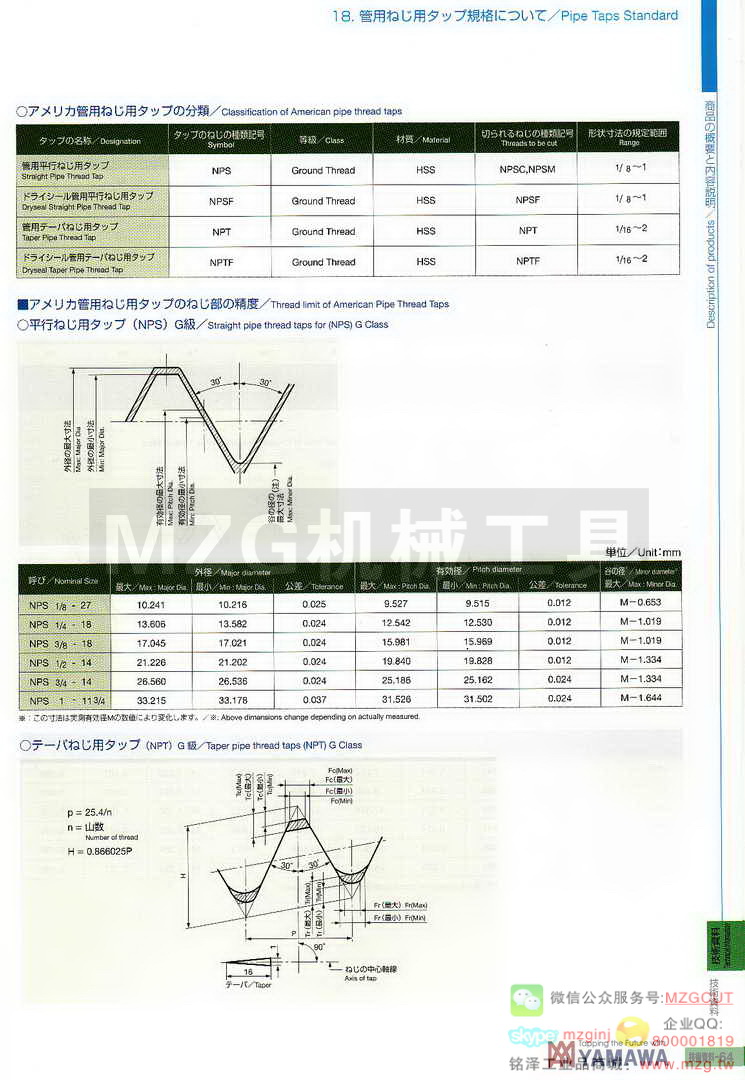 日本YAMAWA技术资料