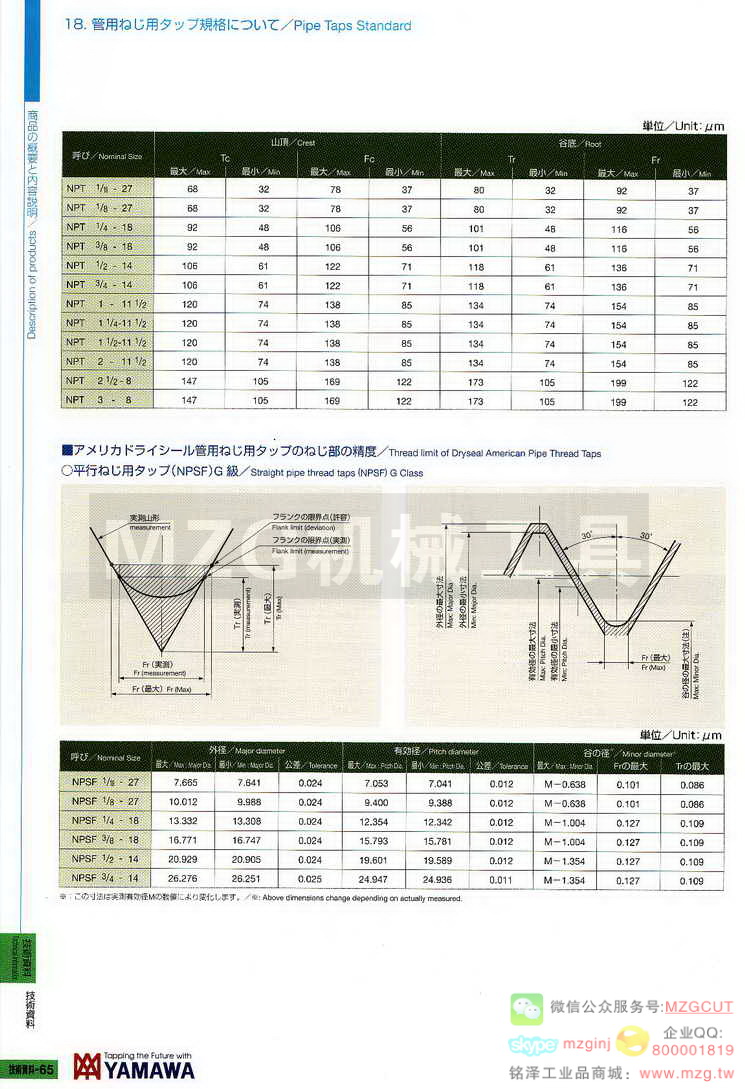 日本YAMAWA技术资料