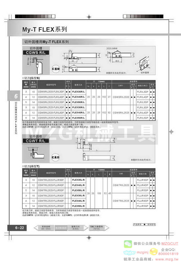 东芝Tungaloy刀具选择标准切外圆深槽