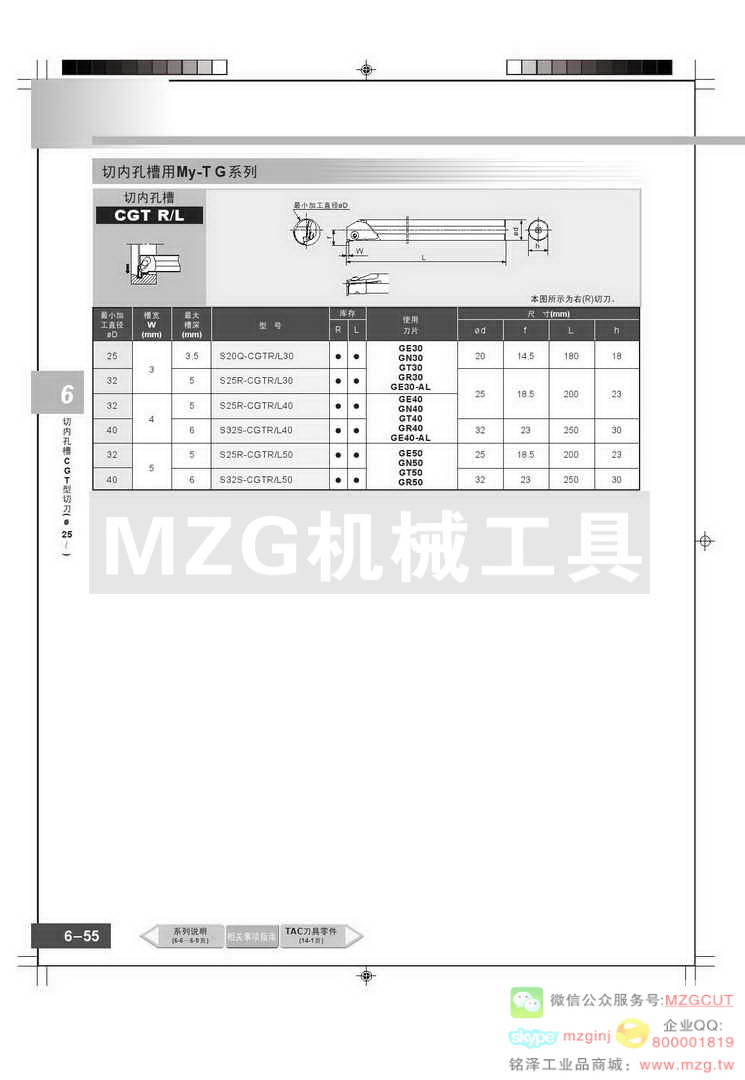 东芝Tungaloy切内孔槽刀片