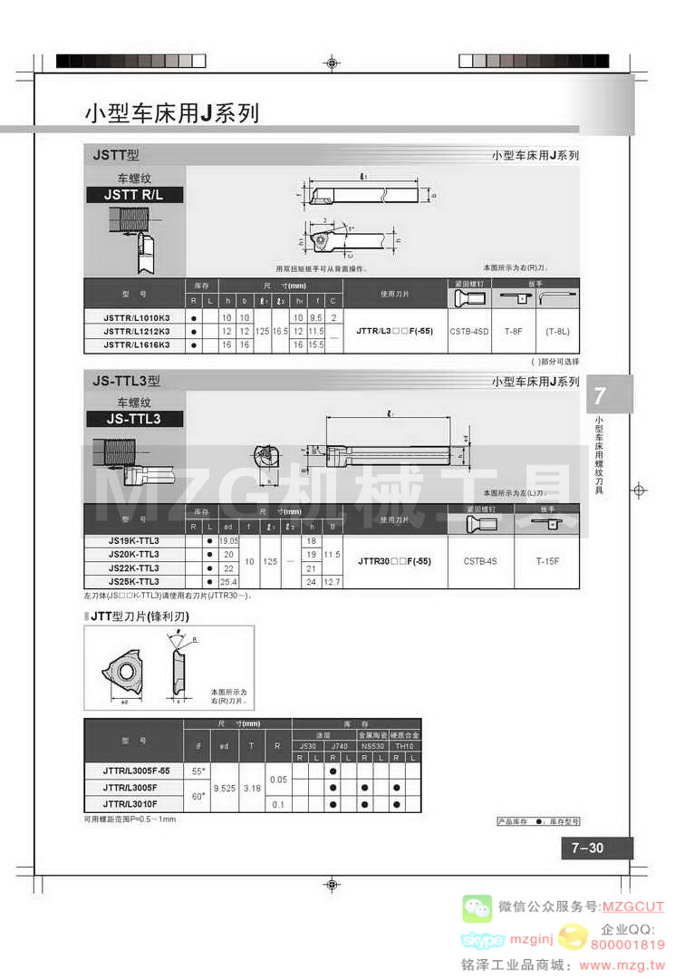 东芝Tungaloy小型车床用J系列