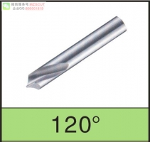 CEFC型2刃整体钨钢倒角扁形铣刀60度90度120度倒角定点钻