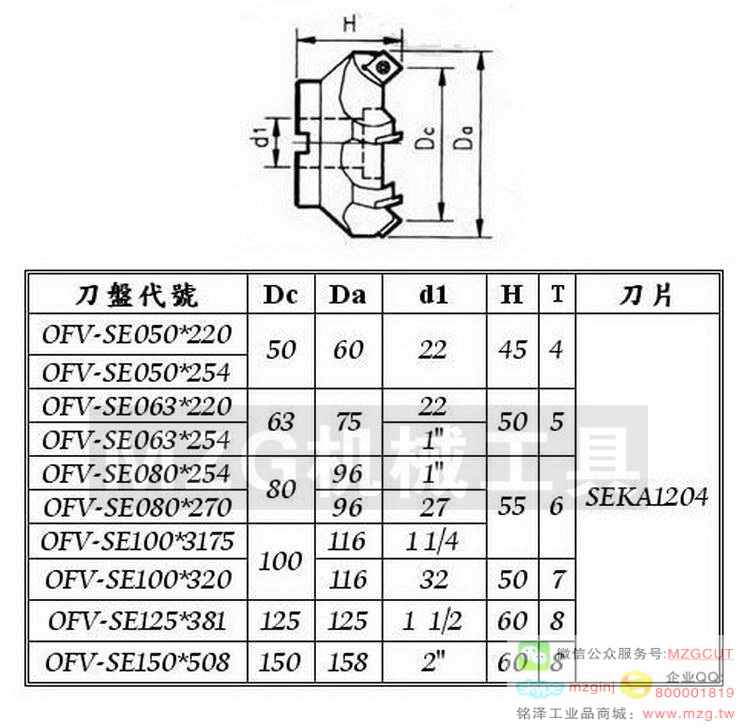 SE445-545銑刀盤