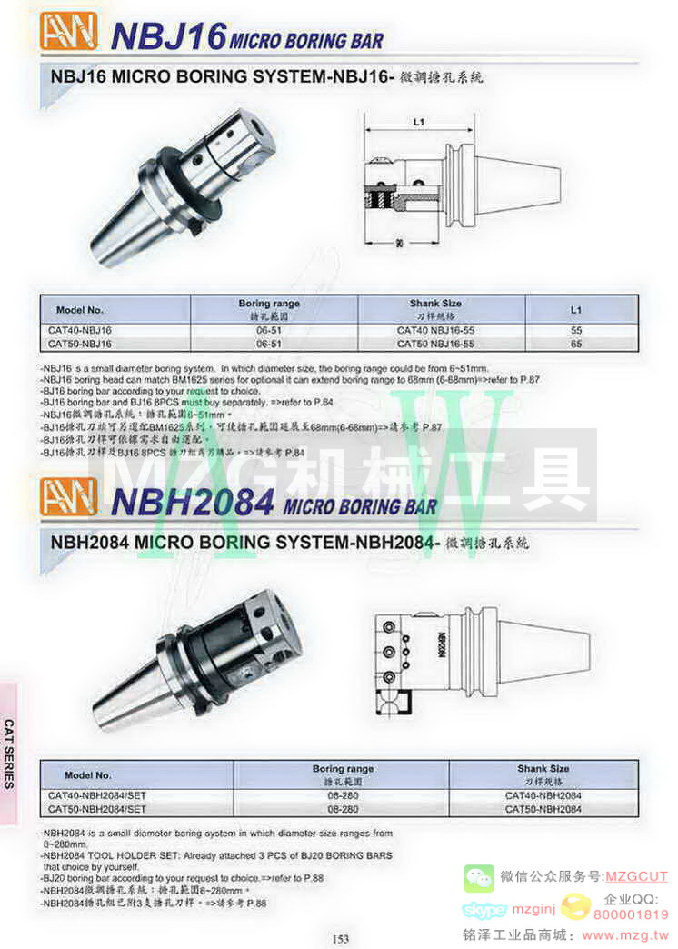 NBJ16微调搪孔系统_NBH2084微调搪孔系统
